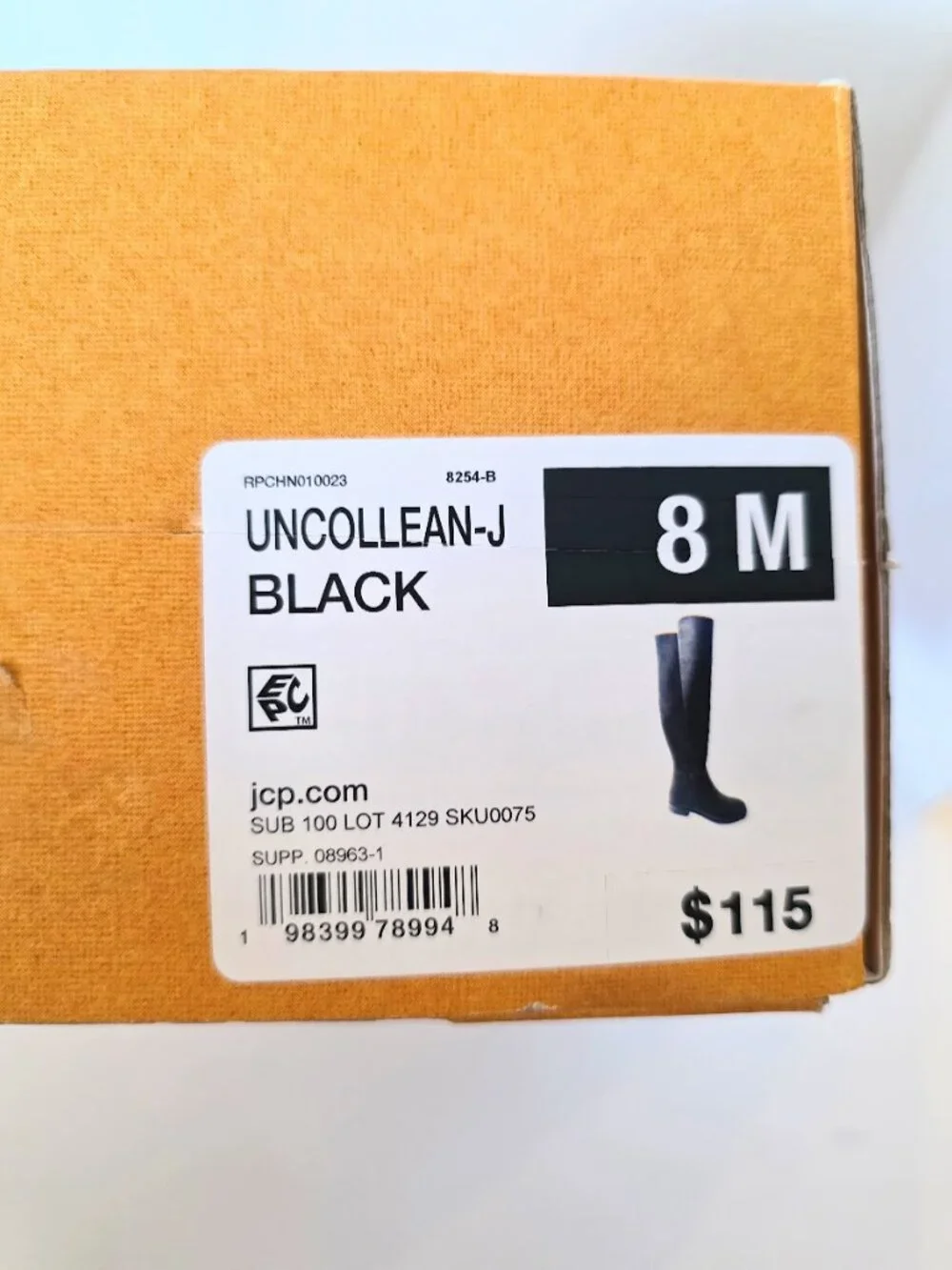 Liz Claiborne Uncollean-J Black Tall Knee High Boots NIB
